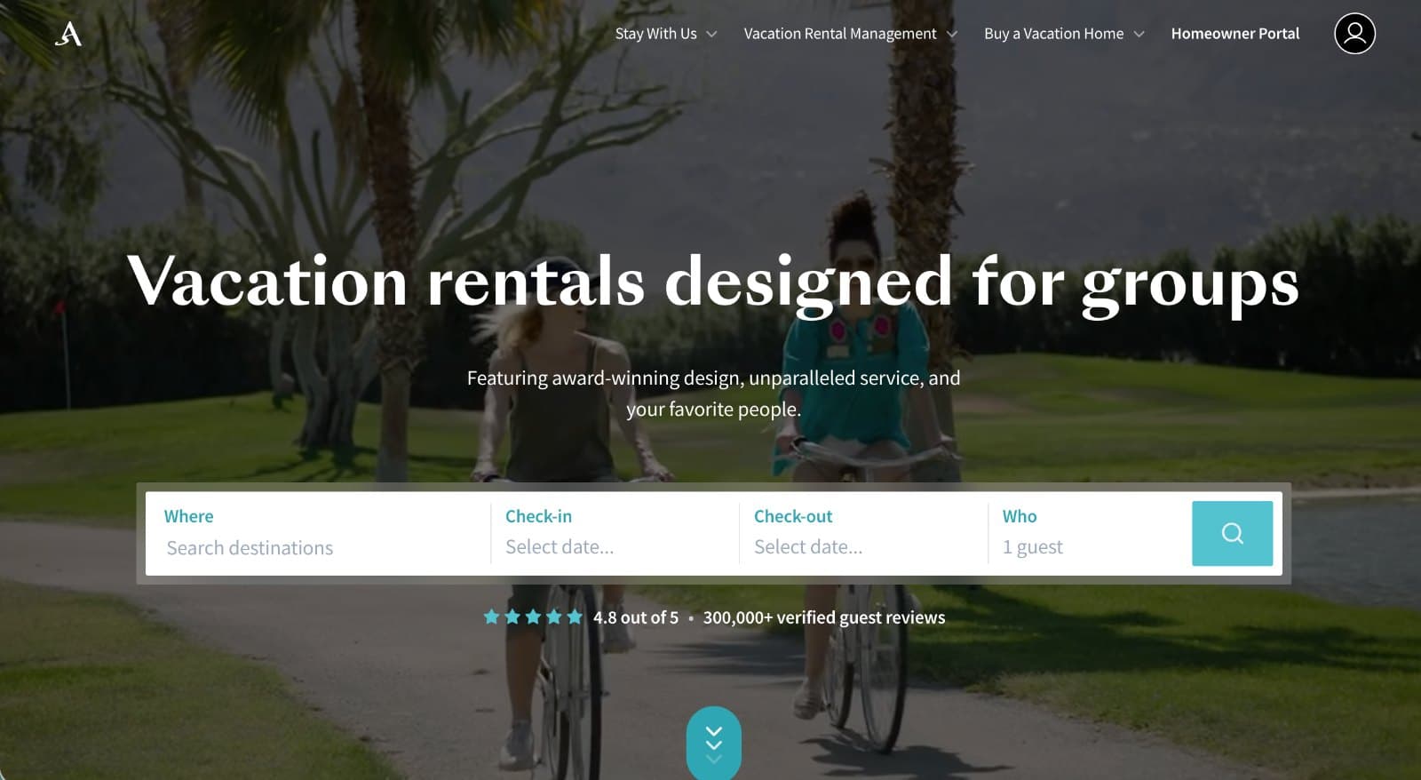 AvantStay homepage