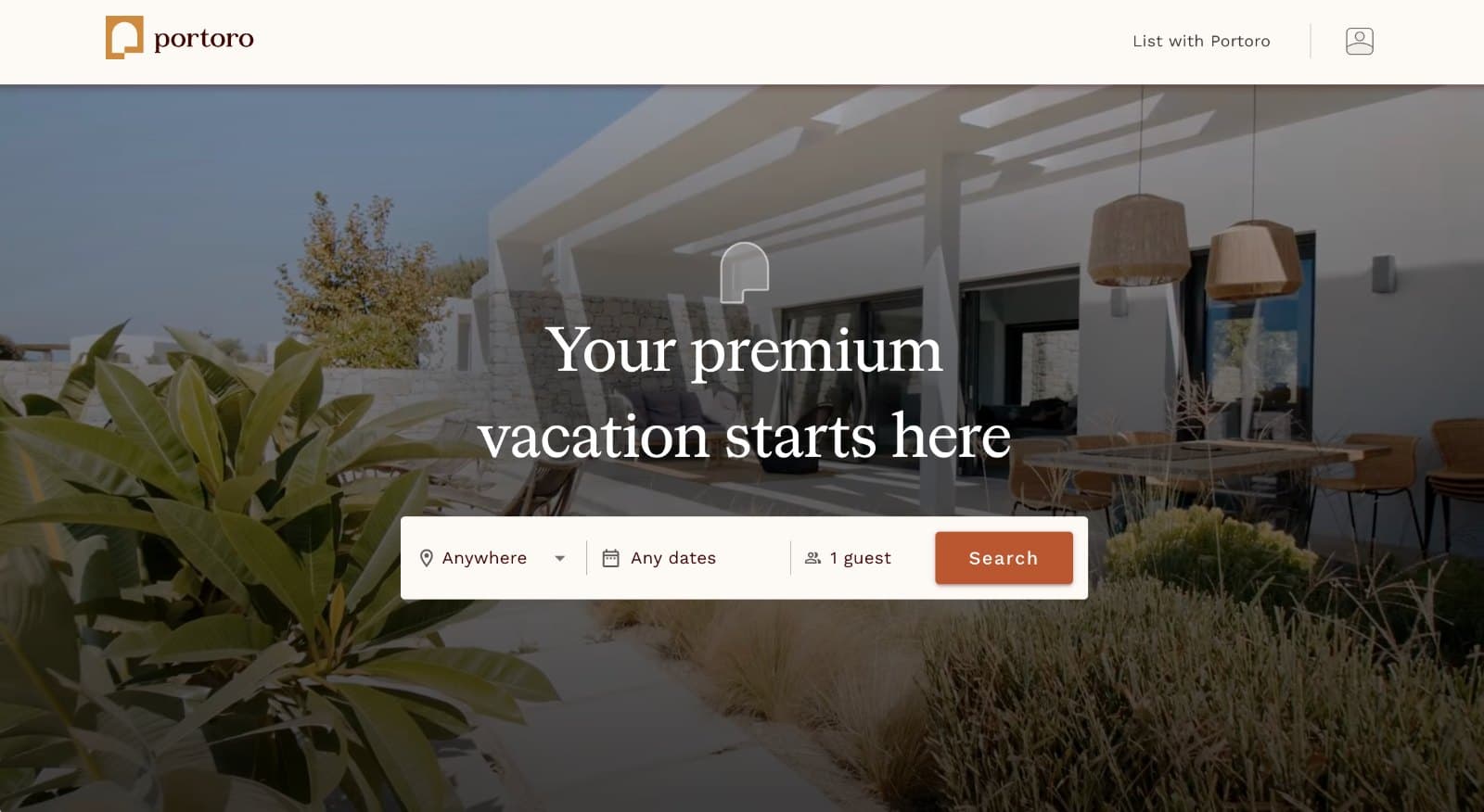 Portoro homepage