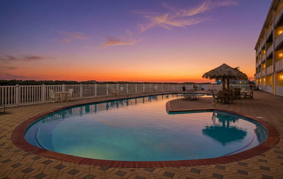 The Grand Caribbean community pool near Gulf'n My Life Away and Beach Haven, Port Aransas, Texas